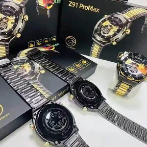 หน้าจอกลม z91 pro max smartwatch ชาร์จไร้สาย,montre intelligence z91 pro max,สมาร์ทวอท์ช z91 pro max