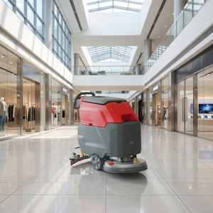 WELIFTRICH Fregadora de suelos eléctrica autopropulsada de 20 pulgadas, 24V, con batería, máquina pulidora de alta presión, modelo YC-53, tolva de 42 galones - Product Image 1