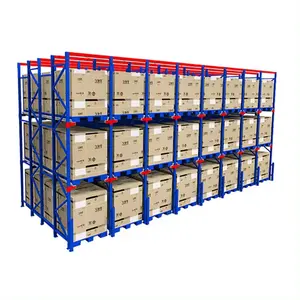 Drive In Pallet Racking System High Density Storage Racking System Shuttle Pallet Racking