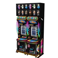 Machine d'arcade à monnayeur avec lumières néon colorées, en plastique et PVC, équipement de jeu pour la distribution de cadeaux et de récompenses en forme de poupées