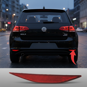Reflector de parachoques trasero lado derecho para compatible con Volkswagen Golf 7 R-Line OEM 5G0945106 - Product Image 3