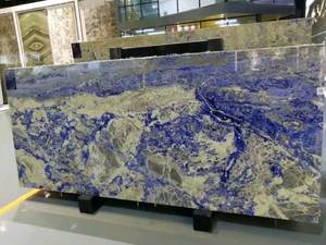 Dalle de marbre en calcite naturelle bleue de luxe pour mur - Product Image 2