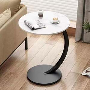 Table basse ronde de luxe légère pour salon, table et chaises amovibles, meuble de rangement pour balcon - Product Image 1