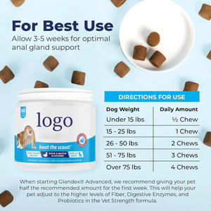 Traitement OEM Suppléments de soins de santé pour animaux de compagnie Glande anale pour chien Mâche molle pour améliorer la santé intestinale - Product Image 3