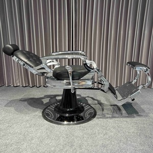 Chaise de Barbier Royale Style Ancien Robuste pour Salon de Coiffure, Livraison Rapide, Peut Supporter 400 kg - Product Image 4
