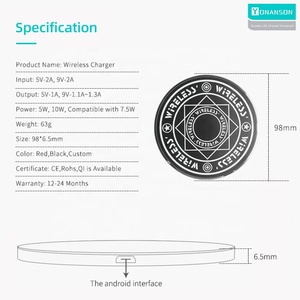 แผ่นชาร์จไร้สาย Magic Circle 10W ชาร์จเร็ว สำหรับ <span class=keywords><strong>I12</strong></span> <span class=keywords><strong>Pro</strong></span> <span class=keywords><strong>Max</strong></span> สำหรับ Samsung S10 S20 Note 20 Ultra ใช้ได้กับทุกเครื่อง - Product Image 6