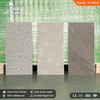Losetas de Suelo SPC de Vinilo PVC Entrelazadas, Impermeables, de 4mm, 5mm y 6mm, con Aspecto de Cerámica, Piedra y Mármol