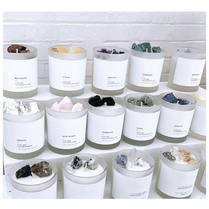 <span class=keywords><strong>Bougie</strong></span> d'amour en cristal de quartz rose <span class=keywords><strong>champagne</strong></span> bougies de cire de soja parfumées <span class=keywords><strong>bougie</strong></span> d'aromathérapie naturelle - Product Image 3