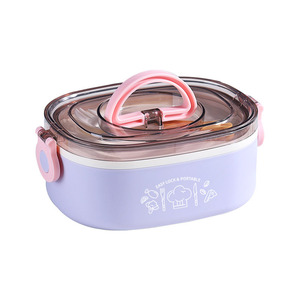 Kleine Mittagsbehälter <span class=keywords><strong>Dailyart</strong></span> 304 Edelstahl Snack-Lebensmittelbehälter Metall-Bento-Schachtel Geschirrspüler sicher für Kinder und Erwachsene - Product Image 6
