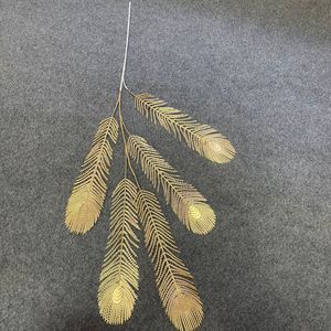 FL-258 fabbrica di piante d'oro vero tocco a stelo lungo dorato soffitto a foglia d'oro appeso fiori artificiali decorazione di nozze di natale - Product Image 3