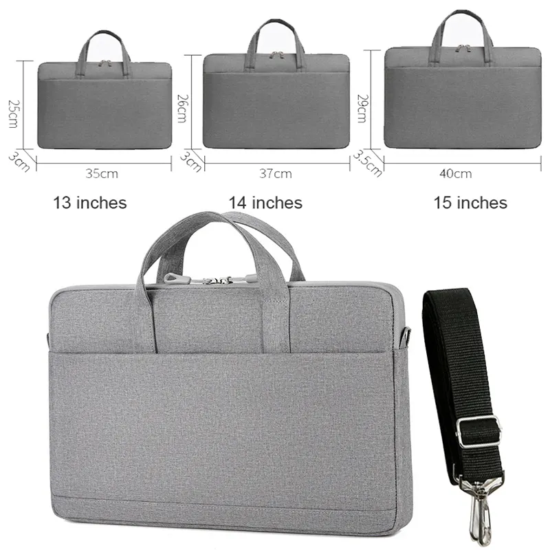 बड़े क्षमता निविड़ अंधकार लैपटॉप मामले ढोना बैग 15.6 इंच व्यापार बैग कंप्यूटर बैग