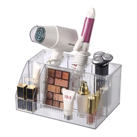 Boîte de rangement pour sèche-cheveux de bureau multicolore Fer à friser Tiroir en acrylique Organisateur de maquillage