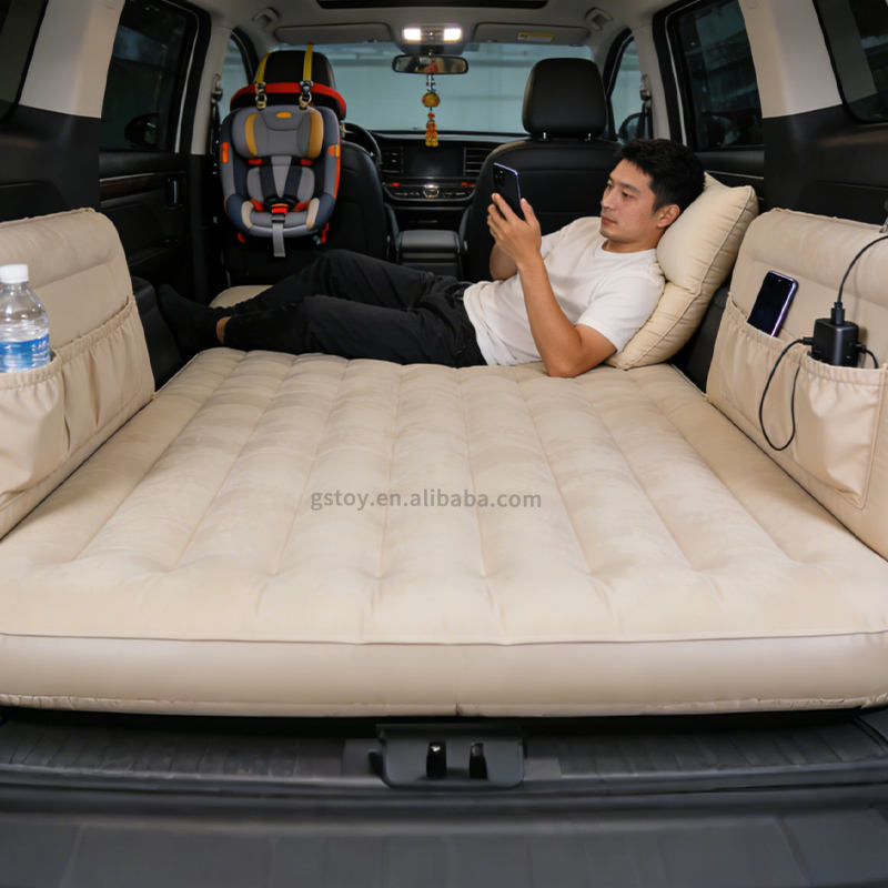 Matelas pneumatique de voiture style 2 - avec pompe électrique et sac de rangement