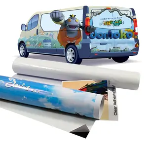 버스 광고 용 Jutu PVC 자체 접착 비닐 롤 인쇄 스티커