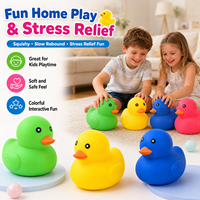 Jouet sensoriel anti-stress en TPR en forme de canard, idéal pour les fêtes d'enfants et les cadeaux (vente en gros)