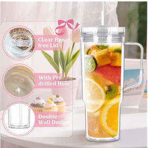 <span class=keywords><strong>Gobelet</strong></span> isotherme Beeman 40oz à double paroi en PS, avec poignée et couvercle, <span class=keywords><strong>réutilisable</strong></span>, sans BPA, pour boissons - Product Image 4