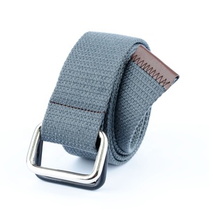 Mode Double D Anneau <span class=keywords><strong>Boucle</strong></span> Hommes Femmes Étudiant Sangle Toile <span class=keywords><strong>Ceinture</strong></span> <span class=keywords><strong>Sans</strong></span> Trous - Product Image 4
