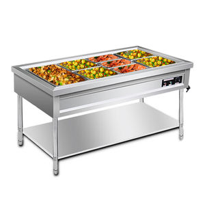 อุปกรณ์จัดเลี้ยงเชิงพาณิชย์ เครื่องอุ่นอาหารบุฟเฟ่ต์สแตนเลส CE แบบ Bain Marie - Product Image 5