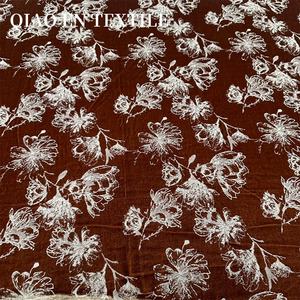 Nouveau Style chinois tendance nationale soie brocart velours tissu robe Cheongsam chemise ensemble jupe respirant imprimé pour les mariages - Product Image 4