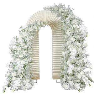 Arche de fleurs artificielles en soie « Souffle de bébé » pour décoration de toile de fond de mariage, modèle PFA-114 - Product Image 1