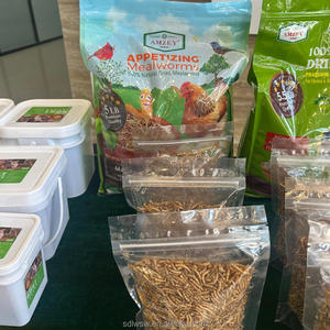 תולעי קמח מיובשות זולות, מזון לציפורים ודגים, עשיר בחלבון, 1.0 ק\\\"ג, חרקים אכילים מיובשים, תולעי קמח צהובות, ליוו - Product Image 3