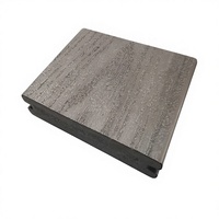 Nouveaux panneaux de terrasse en composite PVC carrés modernes à double verrouillage, écologiques, pour terrasses extérieures, piscines et jardins
