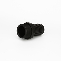 IBCHTB200 Conector de Tubería de Plástico Negro de Rosca Fina Macho de 2"x2" BSP X Adaptador de Cola de Manguera de 2" para Transferencia de Fluidos