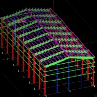 Diseño de Techo Moderno de Gran Vano, Estructuras Curvas de Acero con Armazón Espacial, Nave Metálica Prefabricada para Almacenamiento, Resistente a Vientos Fuertes