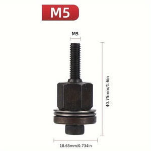 Inserts filetés métriques M3 M4 M5 M6 M8 M10 M12, entraînement à douille droite, finition oxyde noir, pour l'industrie générale des métaux - Product Image 4