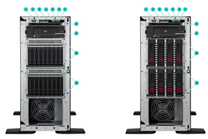 Serveur tour ProLiant ML110 Gen11 6SFF H755 2*1400W fabriqué en Chine, en stock - Product Image 2