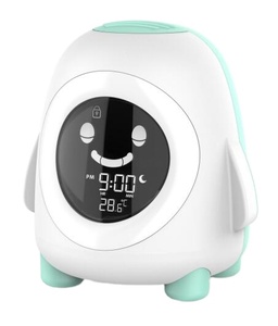 Hot-Selling Cartoon Wake Up Light Digitaluhr Nachtlicht Nap <span class=keywords><strong>Timer</strong></span> Snooze <span class=keywords><strong>Clock</strong></span> mit Temperatur anzeige - Product Image 1
