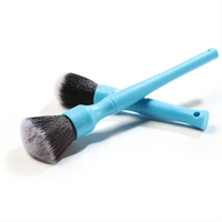 Brosses de lavage de voiture en plastique vert pour l'intérieur – Kit de brosses de detailing automobile pour véhicules