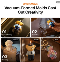 Presse à chaud XTool WonderPress avec module de formage 3D, imprimante de transfert thermique par sublimation à formage sous vide 3D