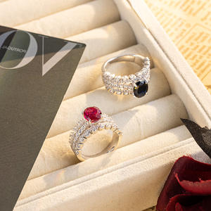 แหวนแซฟไฟร์2กะรัตทุกแฟชั่นเครื่องประดับโอปอลอัญมณีสำหรับห้องแล็บ - Product Image 4