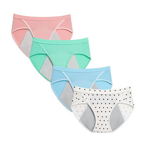 Bio En Coton Adolescente Flux Abondants Qualite Superieur Adolescente Lavable Culotte Menstruación Ropa interior - Product Image 1