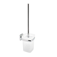 Ensemble brosse et support WC mural antidérapant en verre de qualité supérieure pour hôtel et villa – Durable