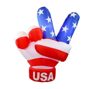 Hot Bán Yêu Nước Chú Sam USA Sự Kiện Ngoài Trời Yêu Nước Khổng Lồ Inflatable Cờ Đại Bàng Bóng Cho Cuộc Diễu hành Với Hai Mặt - Product Image 4