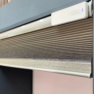 Hiện đại điện accordion rèm được xây dựng trong pin lithium không khoan yêu cầu Vật liệu tre in cho khách sạn văn phòng - Product Image 5