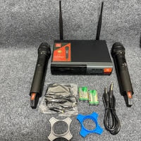 Microphone sans fil à condensateur URX9900, bande U, un émetteur, deux récepteurs, infrarouge, FM, système de karaoké pour scène