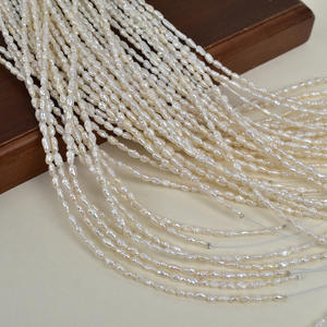 Perles de culture d'eau douce baroques Keshi naturelles de 3 mm, blanches, semi-finies, pour collier DIY pour femmes, non nucléaires, vente en gros - Product Image 4