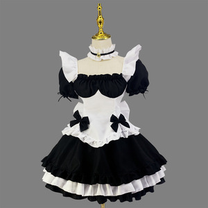 ชุดคอสเพลย์เจ้าหญิงโลลิต้าชุดสาวใช้สีขาวและดำ - Product Image 1