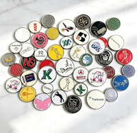 Marqueur de balle de golf en métal personnalisé avec époxy émaillé, design magnétique et logo personnalisé pour le golf