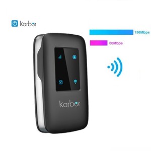 Karbor Pocket 4G LTE Wifi Router Di Động <span class=keywords><strong>Modem</strong></span> Không Dây Với Khe Cắm Thẻ Sim 150Mbps Tốc Độ Cao 4G LTE Router Wifi - Product Image 1