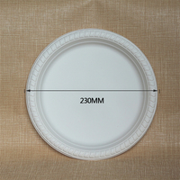Assiettes en papier compartimentées jetables biodégradables de 9 pouces pour aliments chauds, en stock