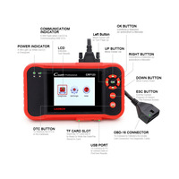 LAUNCH CRP123 ABS/SRS/transmisión/motor 4 sistemas OBD2 lector de código OBDII herramienta de diagnóstico CRP 123 escáner automático Creader VII +
