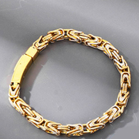 Bracelet chaîne cubaine en acier inoxydable en forme de V de 6 mm pour hommes, vente en gros d'usine, stock disponible, bijoux de poignet hip-hop en vrac pour revendeurs