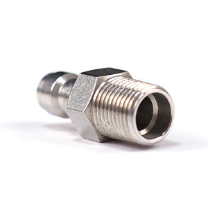 อะแดปเตอร์ <span class=keywords><strong>YOD</strong></span> แบบกำหนดเอง ขนาด 8 มม. หัวเติมแบบ Hex สำหรับงานประปาและระบบนิวเมติก NPT BSPP 1/4" 3/8" ข้อต่อเร็วแบบตัวผู้ สแตนเลส 304/316 - Product Image 2