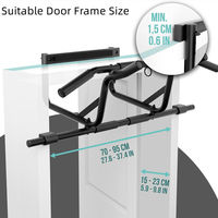 Barre de traction murale multi-poignées pour exercices de fitness à domicile – Barre horizontale pour entraînement en porte ou en mur