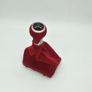 Audi A6 Leather <b>Gear</b> <b>Knob</b> 6-Speed Ergonomic Shift <b>Knob</b> Cover - Product Image 2