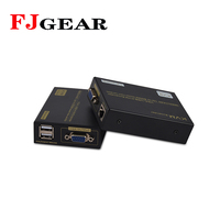 FJGEAR KVM Extender 300 Meter untuk VGA/USB Port KVM Extender Usb 300m VGA,SVGA,XGA,UXGA